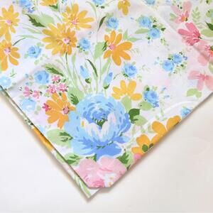 Vintage Pillowcase with Vivid Floral Pattern
